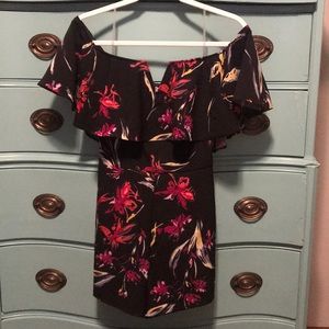 Floral Off-the-shoulder Romper